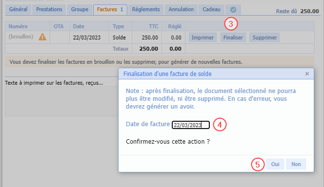 facture finalisée