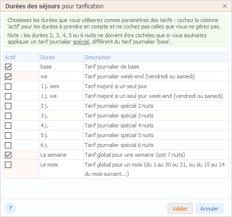 Définition de la durée